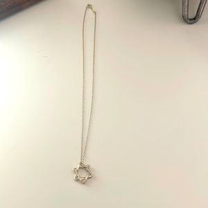 Elsa Peretti Authentic Tiffany & Co. Jewish star necklace